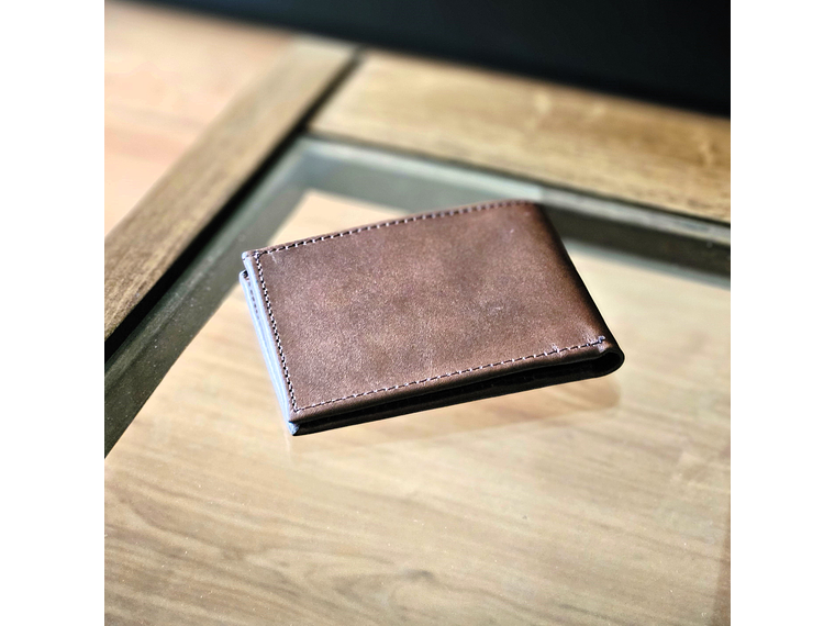 Billetera de Cuero Natural #2 5