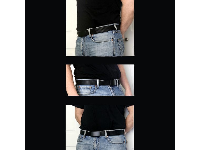 Cinturon Negro Táctico Nylon 3