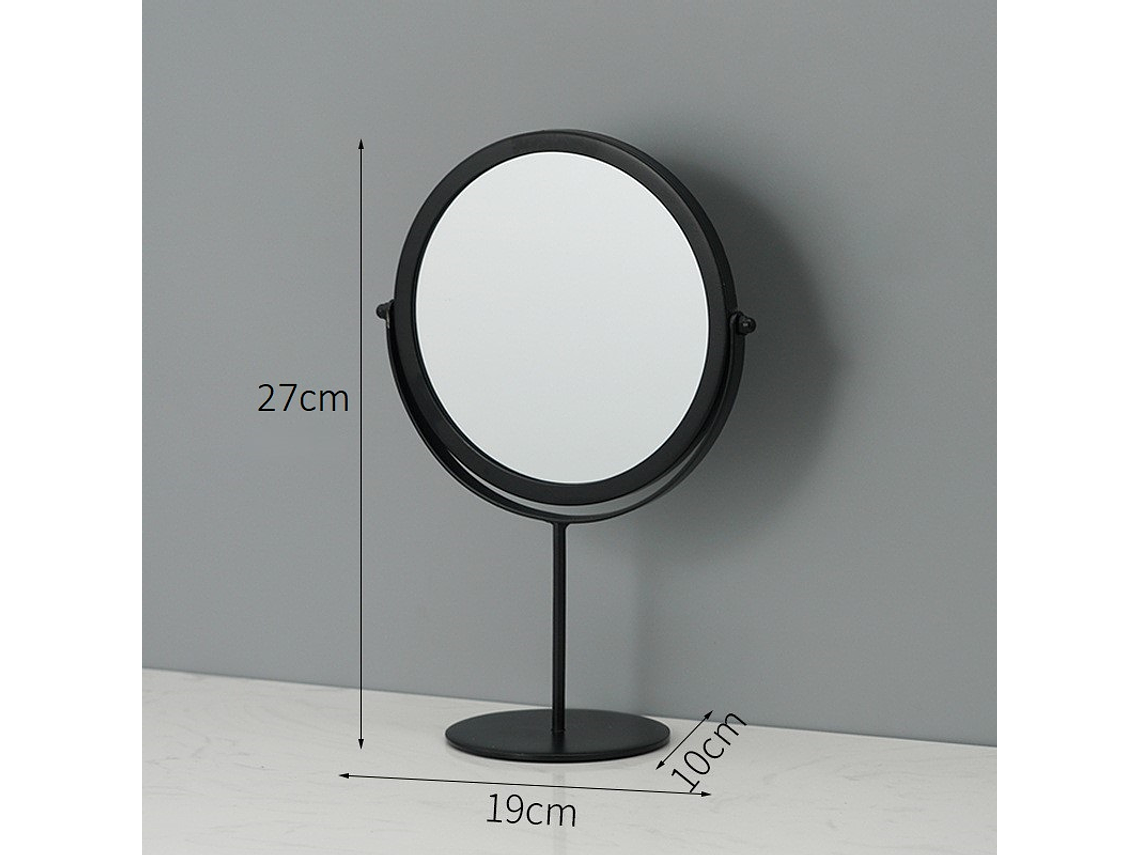 Espejo Circular Metálico con Base 4