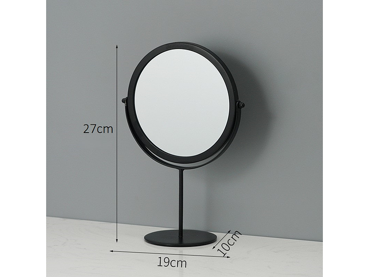 Espejo Circular Metálico con Base 4