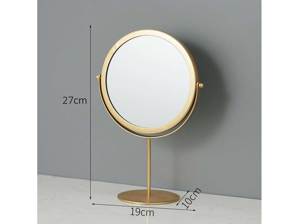 Espejo Circular Metálico con Base 5
