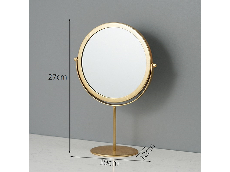 Espejo Circular Metálico con Base 5