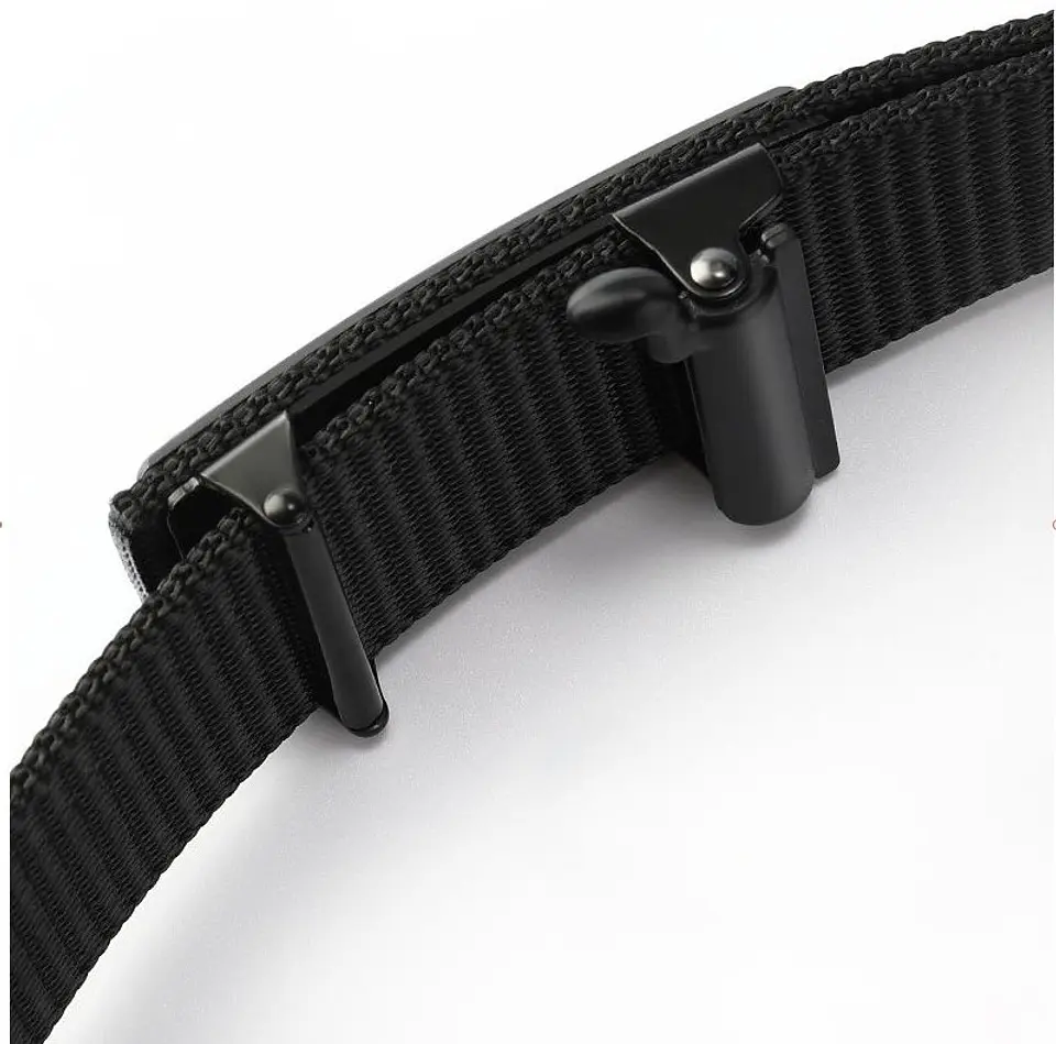 Cinturon Negro Táctico Nylon 2