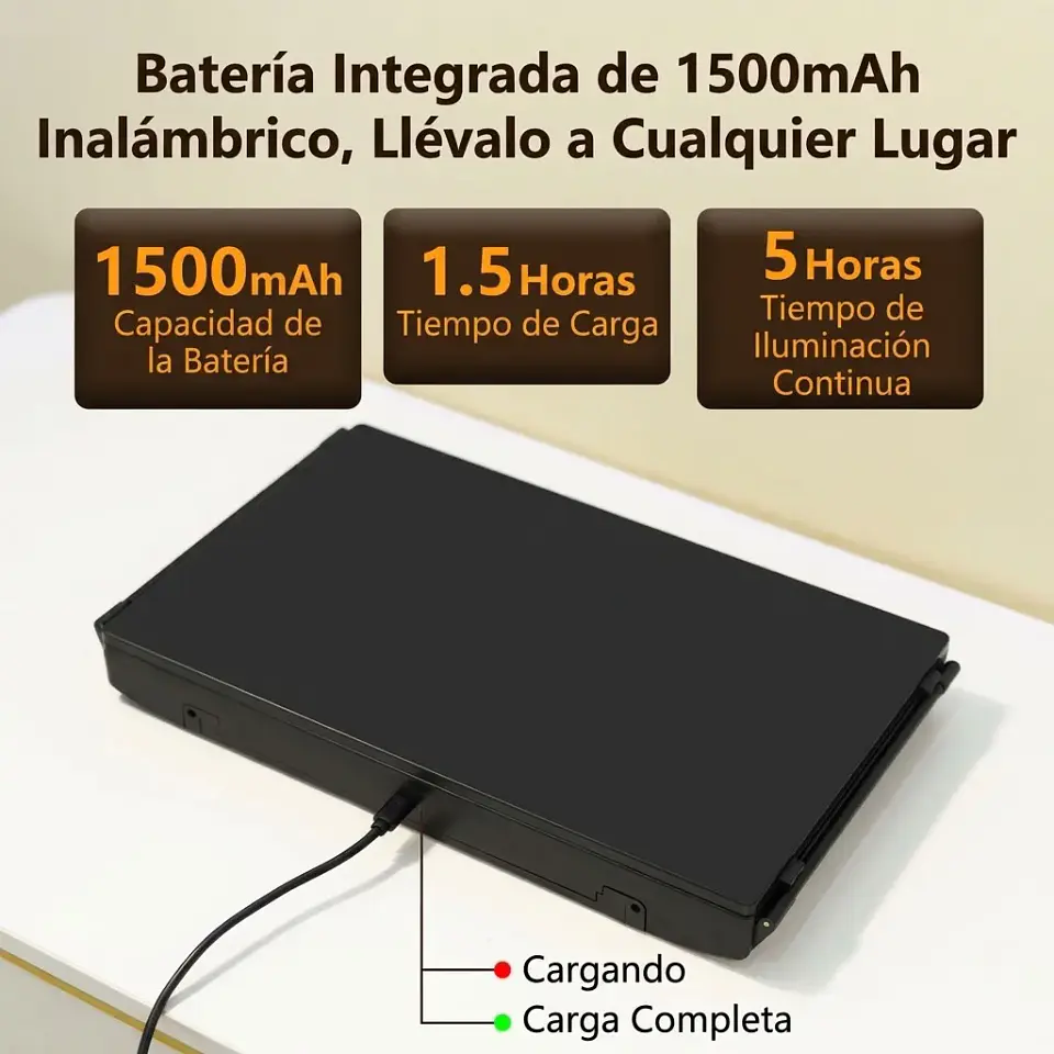Espejo Triple 360 LED 2.0 c/Repisa 5
