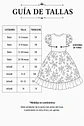 Vestido de Huasita Infantil Fucsia con Rosas - Miniatura 7