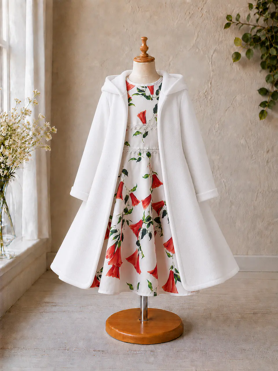 Vestido Infantil de Copihues 8