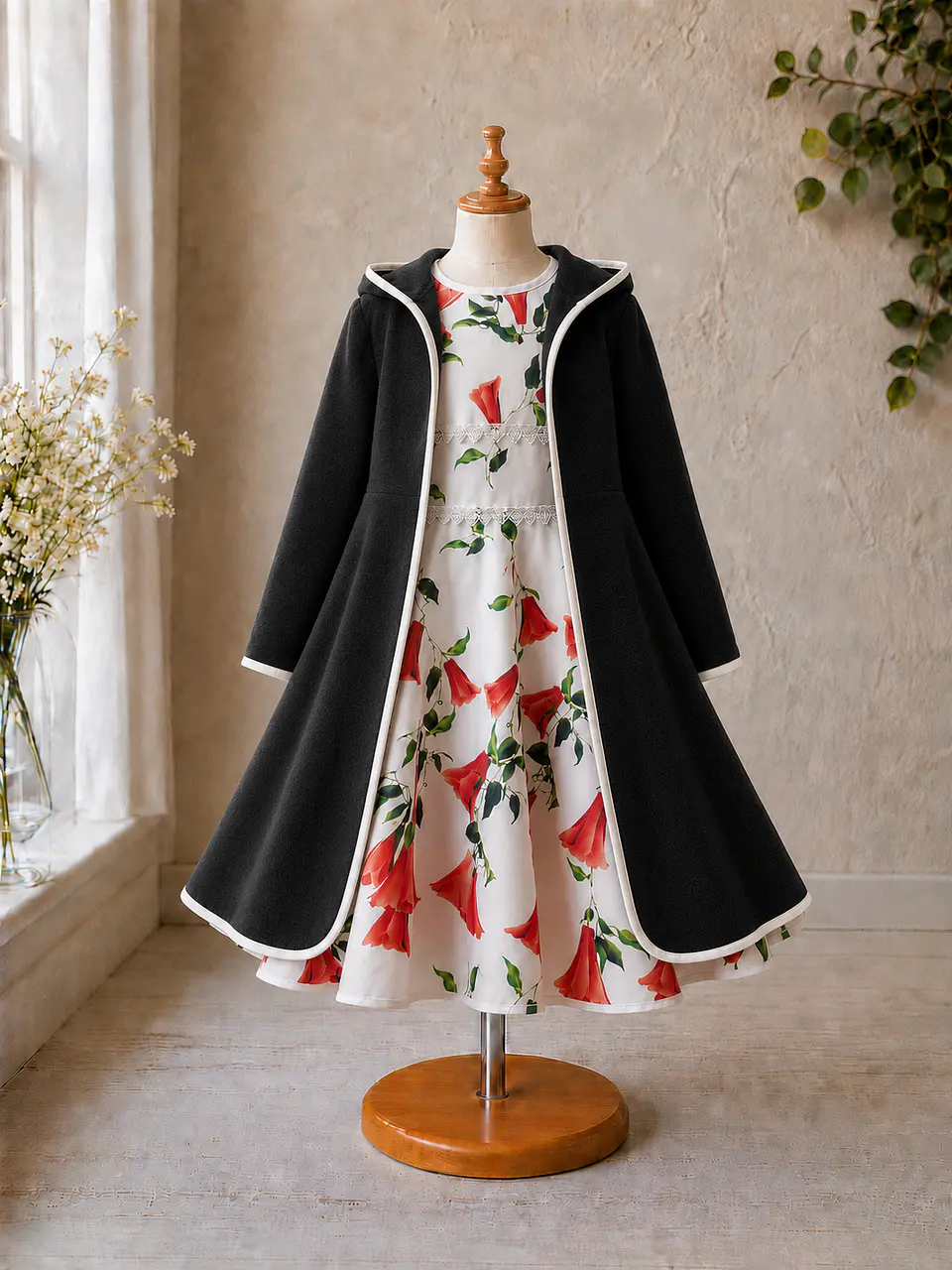 Vestido Infantil de Copihues 4