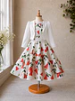 Vestido Infantil de Copihues - Miniatura 3