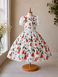 Vestido Infantil de Copihues - Miniatura 3