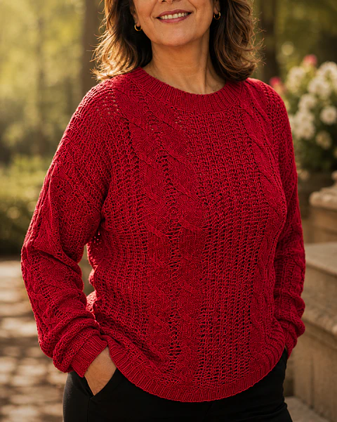 Sweater Tejido Trenzado
