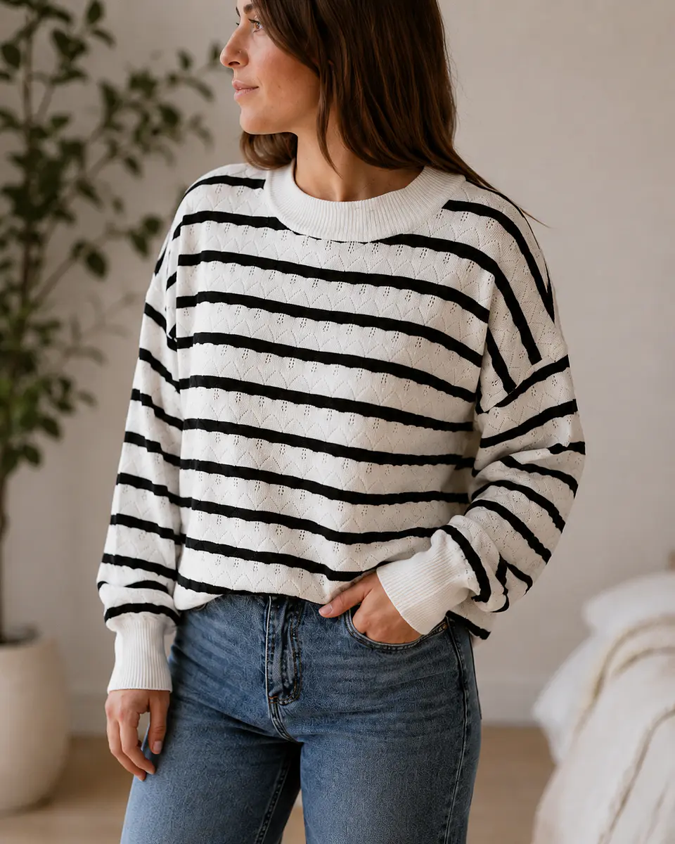 Sweater Tejido Rayado 3