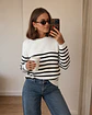 Sweater  Rayado con Botones al Hombro - Miniatura 1