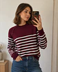Sweater  Rayado con Botones al Hombro - Miniatura 2