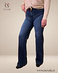 Jeans Bootcut Elasticado Azul Oscuro - Miniatura 3