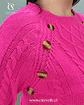 Sweater Trenzado Fucsia - Miniatura 2