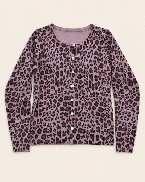 Cardigan Animal Prin