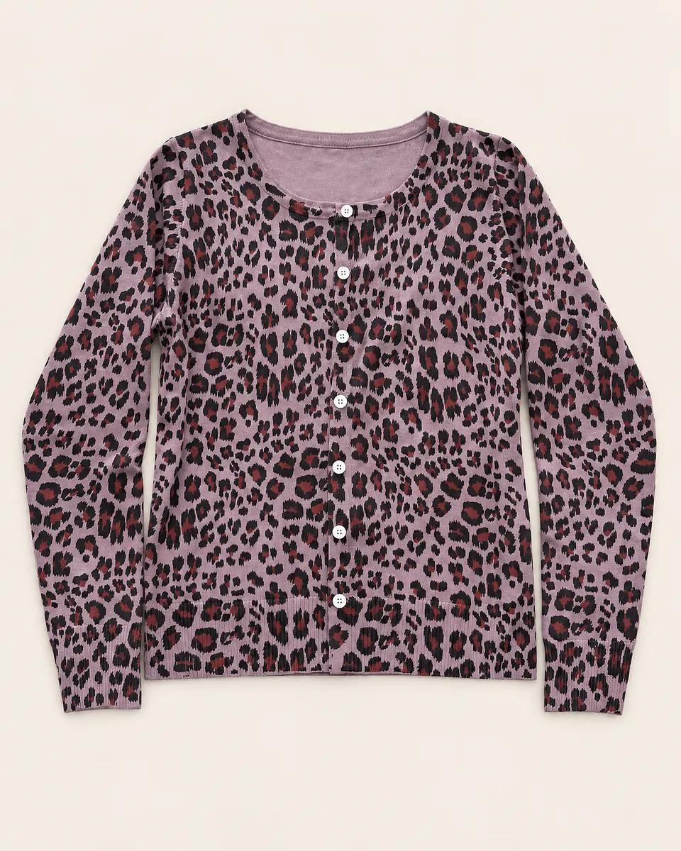 Cardigan Animal Prin 1