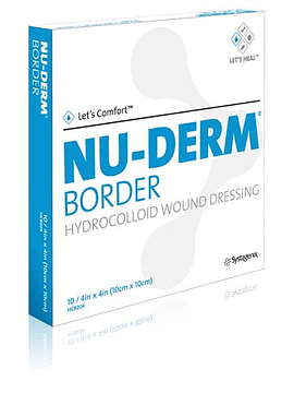 NU-DERM BORDER - APOSITO HIDROCOLOIDE  10 x 10 CM