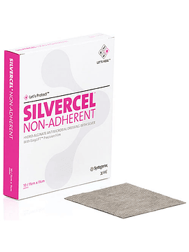 SILVERCEL NO ADHERENTE: Apósito de Alginato y Plata no Adherente. Disponible en diferentes Medidas