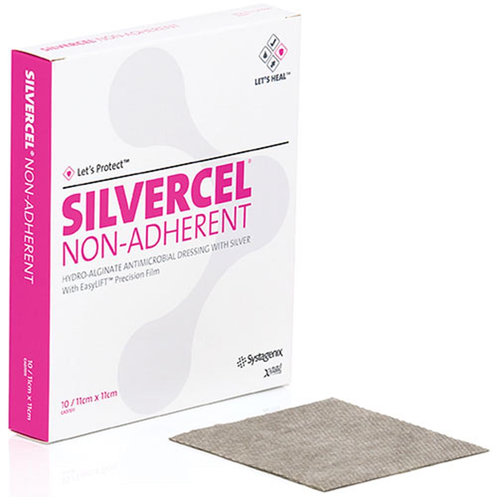 SILVERCEL NO ADHERENTE: Apósito de Alginato y Plata no Adherente. Disponible en diferentes Medidas