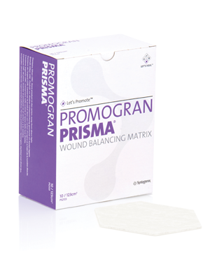 PROMOGRAN PRISMA- MATRIZ DE METALOPROTEASAS Y COLAGENO CON PLATA 