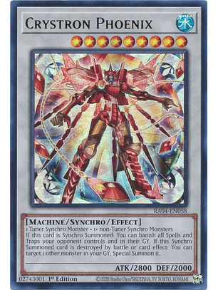 CRYSTRON PHOENIX RA04-EN058 ULTRA RARE