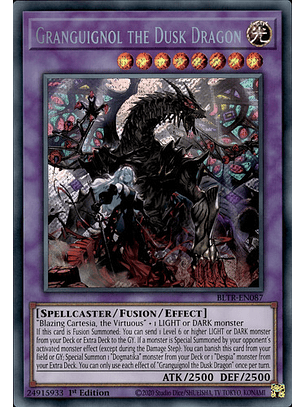 Granguignol The Dusk Dragon Secreta Bltr-en087 Yugioh! Tcg