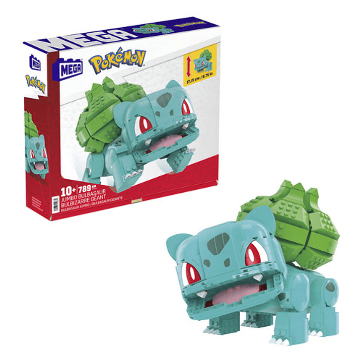 MEGA POKEMON BULBASAUR JUMBO JUGUETE DE CONSTRUCCIÓN 4