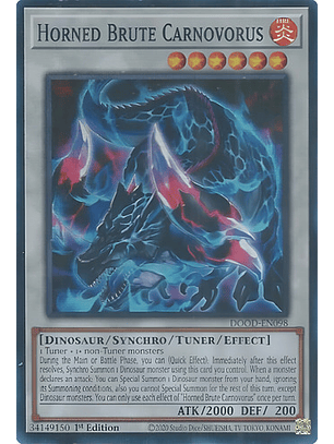 HORNED BRUTE CARNOVORUS DOOD-EN098 SUPER RARE