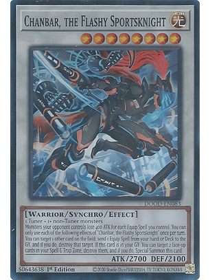 CHANBAR, THE FLASHY SPORTSKNIGHT DOOD-EN083 SUPER RARE