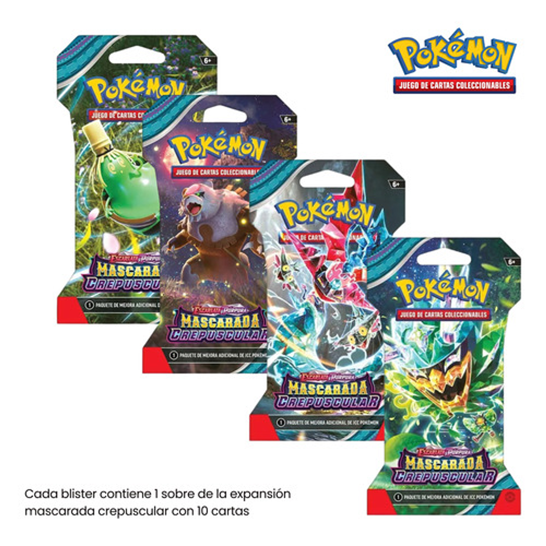 POKEMON TCG ESPAÑOL TWILIGHT MASQUERADE 1 SOBRE EN BLISTER 4