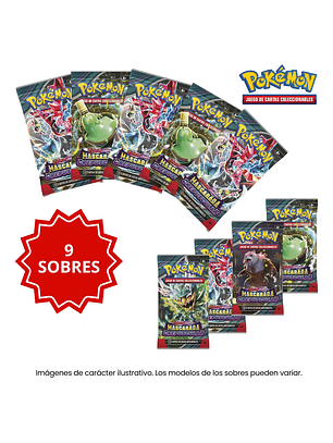 POKEMON TCG ESPAÑOL TWILIGHT MASQUERADE 9 BOOSTER PACK