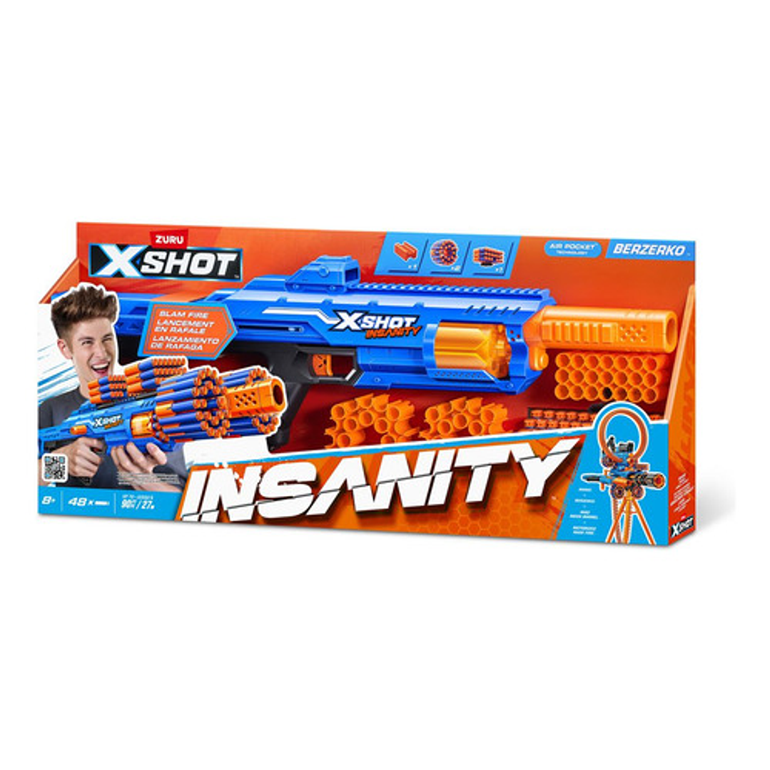 X-SHOT INSANITY BERZERKO 48 DARDOS 9