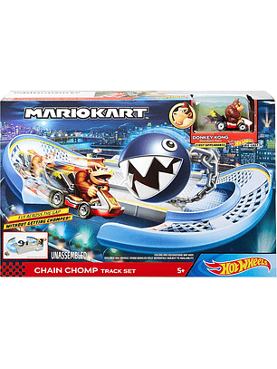 HOT WHEELS MARIO KART PISTA CHEIN CHOMP DONKEY KONG