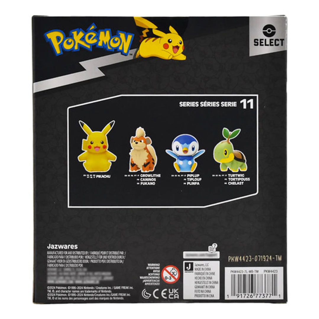 PIKACHU POKEMON SELECT FIGURA DE VINILO 10CM SERIE 11 JAZWARES 6