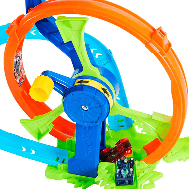 Hot Wheels Stunt Tracks Pista Desafio Turbina De Accion 6