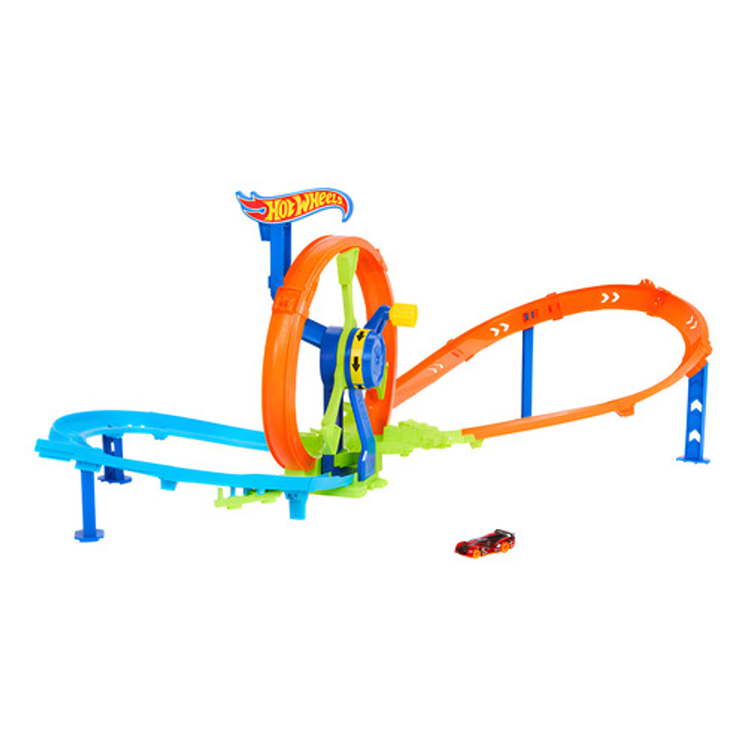 Hot Wheels Stunt Tracks Pista Desafio Turbina De Accion 12