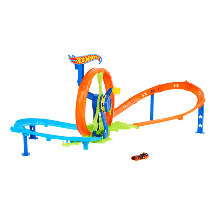 Hot Wheels Stunt Tracks Pista Desafio Turbina De Accion 12