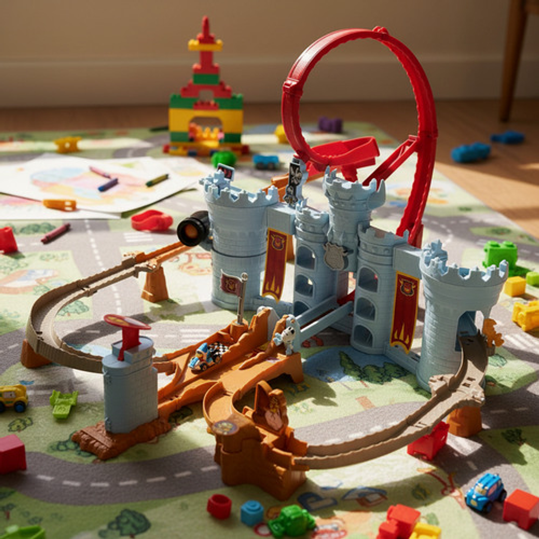 HOT WHEELS MARIO KART PISTA CASTILLO DE BOWSER RACEWAY 4