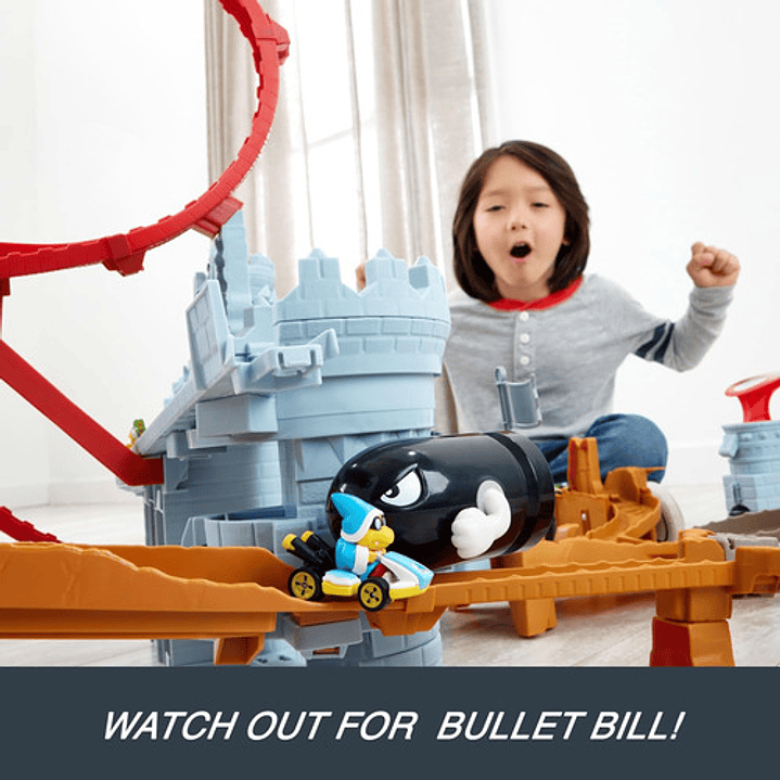 HOT WHEELS MARIO KART PISTA CASTILLO DE BOWSER RACEWAY 8