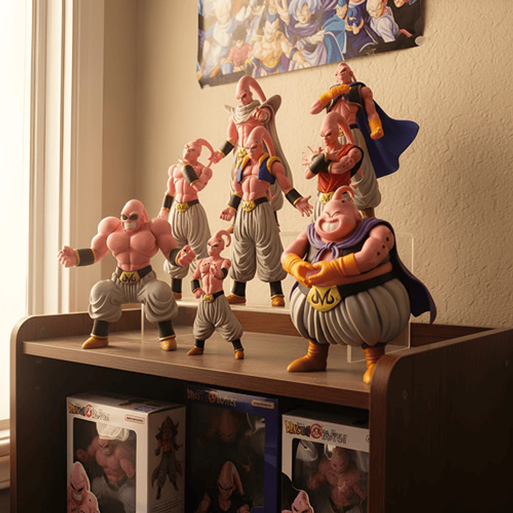 Dragon Ball Z Set Majin Buu 8 Figuras 20cm Colección Anime 11