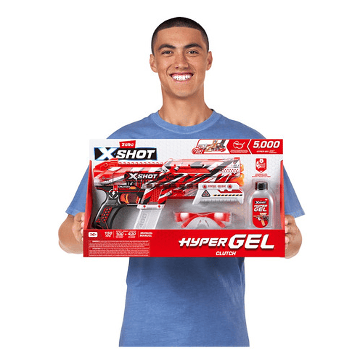 X-SHOT HYPER GEL CLUTCH 5,000 MUNICIONES 3