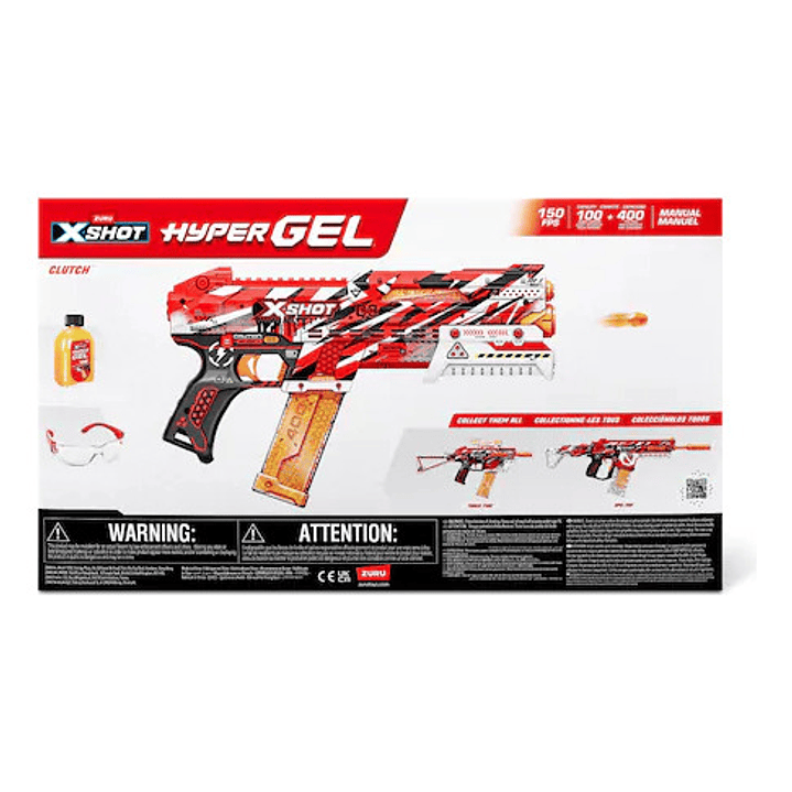 X-SHOT HYPER GEL CLUTCH 5,000 MUNICIONES 8
