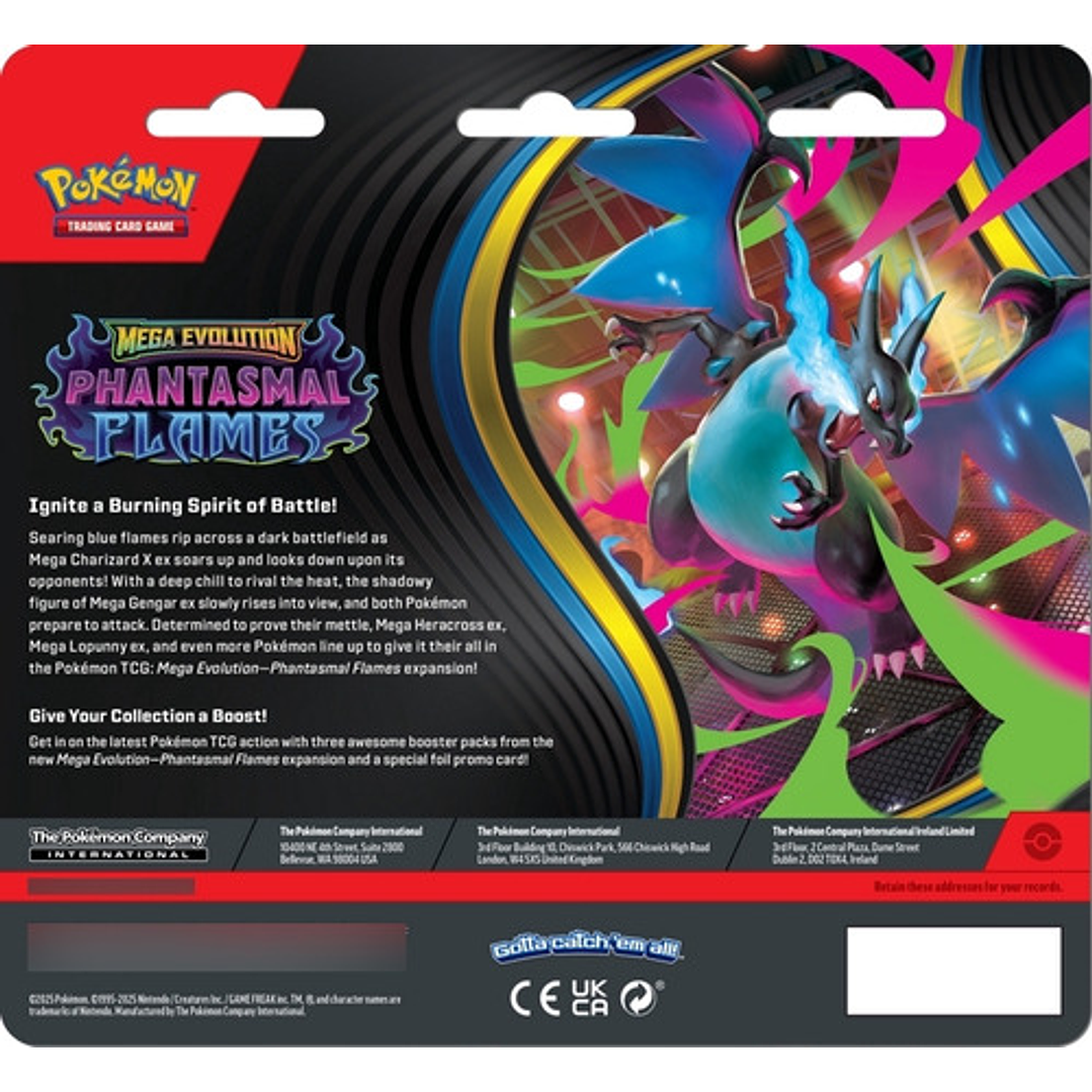 POKEMON TCG PHANTASMAL FLAMES 3 PACK BLISTER SNEASEL ESPAÑOL 2