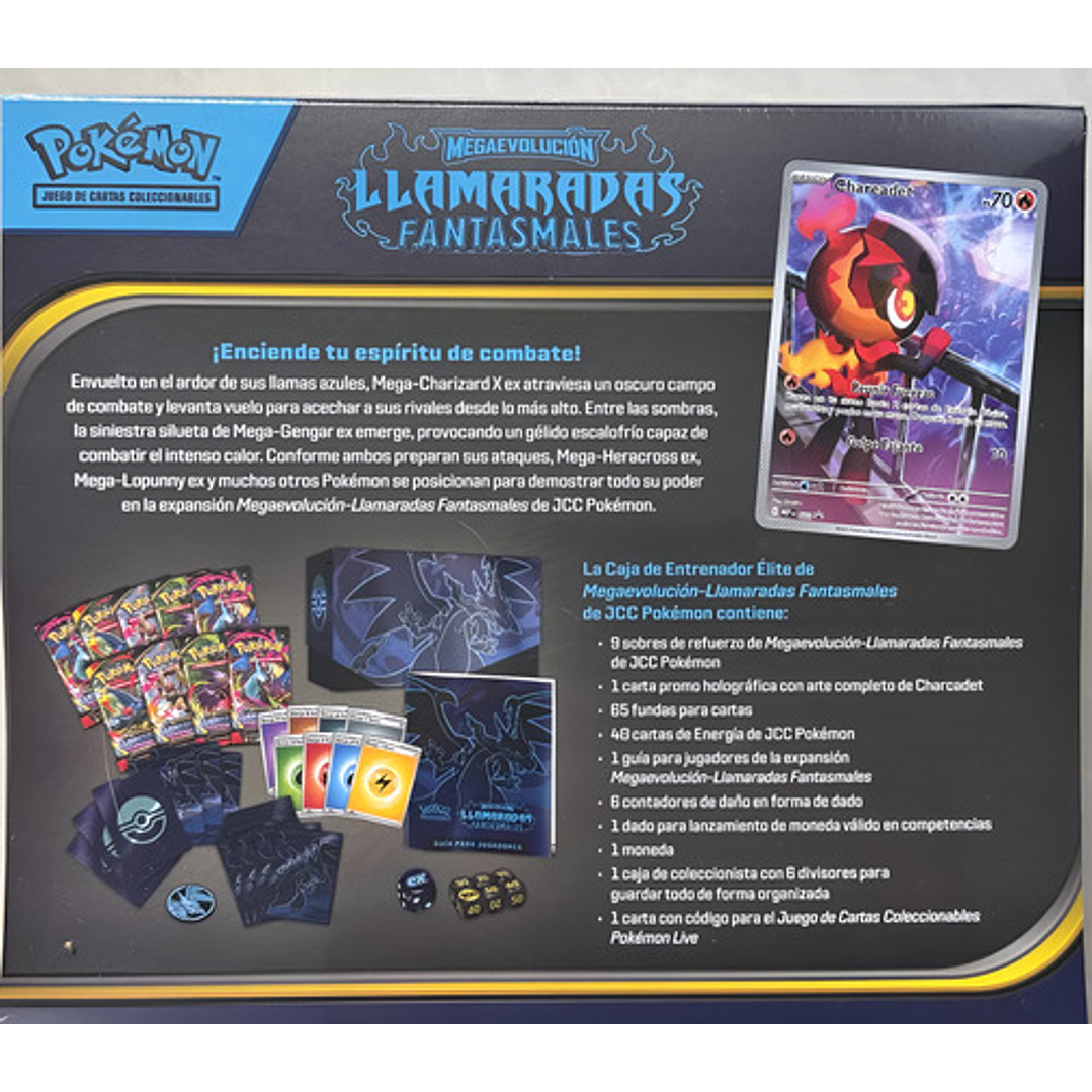 POKEMON TCG PHANTASMAL FLAMES ELITE TRAINER BOX ESPAÑOL 12