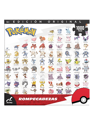 Rompecabezas Pokemon Poster Edicion Original 1000 Piezas