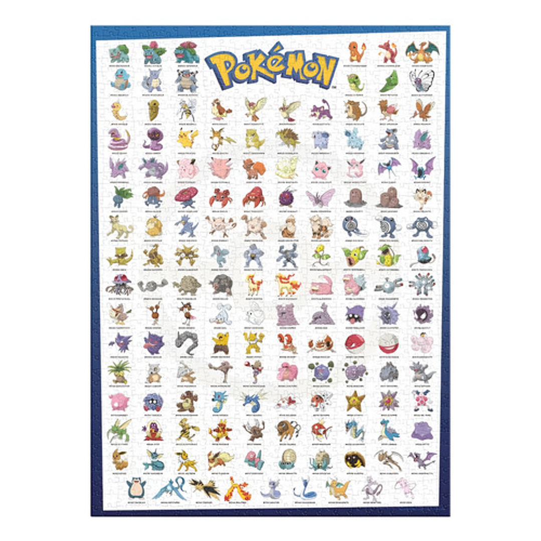 Rompecabezas Pokemon Poster Edicion Original 1000 Piezas 6