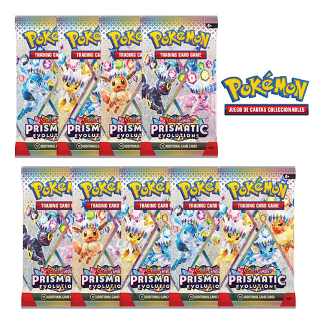 POKEMON TCG INGLÉS PRISMATIC EVOLUTIONS 9 BOOSTER PACK 1