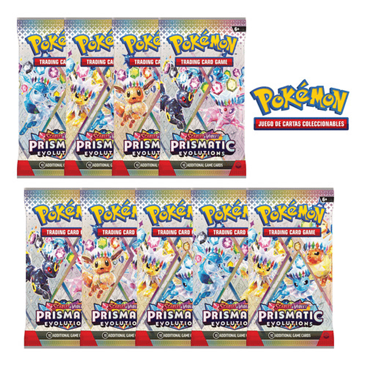 POKEMON TCG INGLÉS PRISMATIC EVOLUTIONS 9 BOOSTER PACK 1