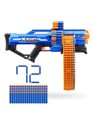 X-SHOT INSANITY MAD MEGA BARREL 72 DARDOS